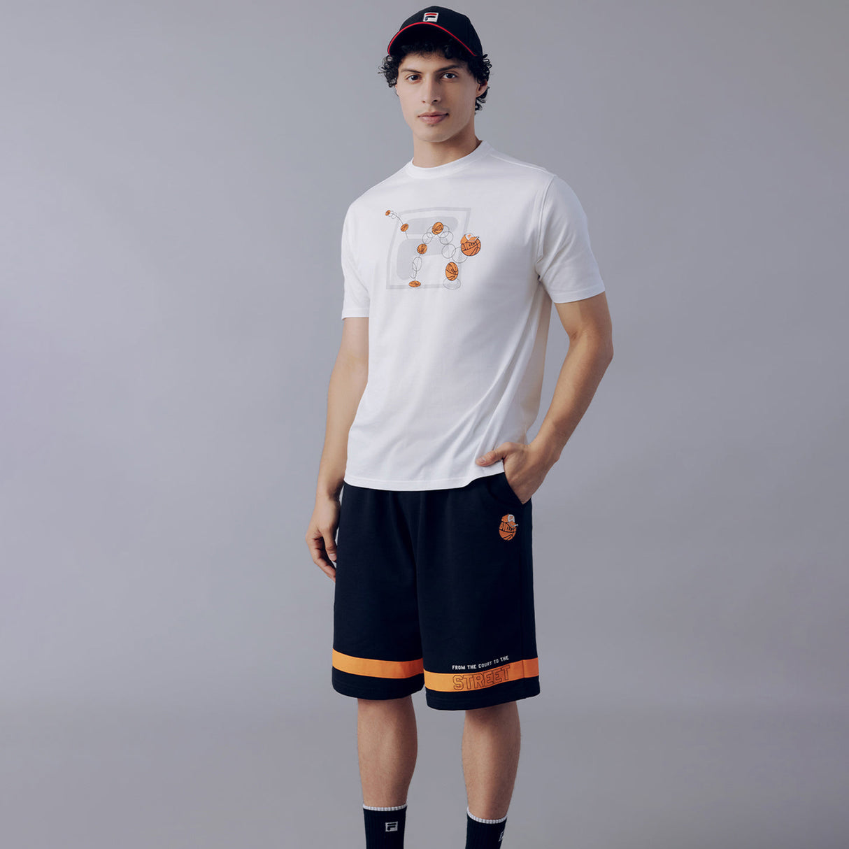 Fila Men White Cowens T-Shirt