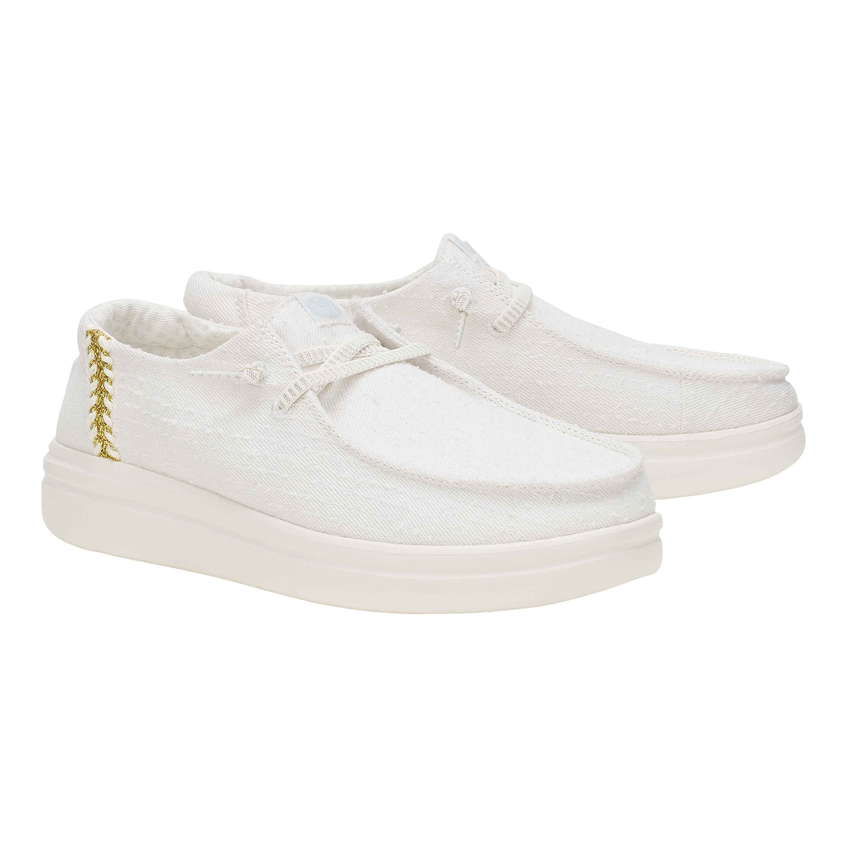 Heydude Women White Casual Sneakers