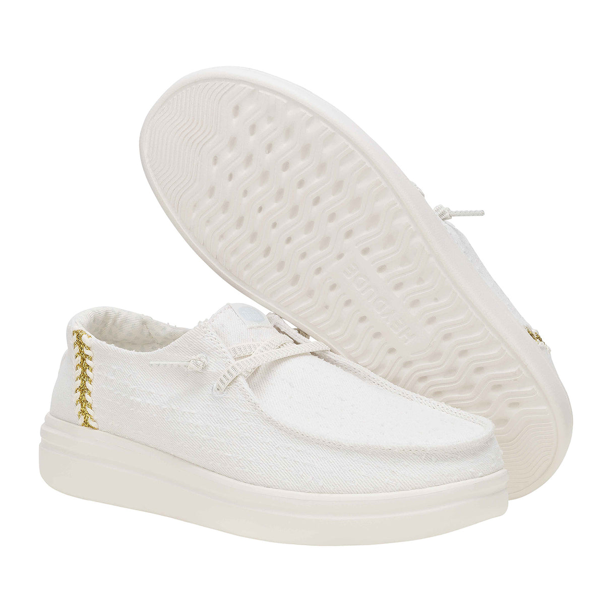 Heydude Women White Casual Sneakers