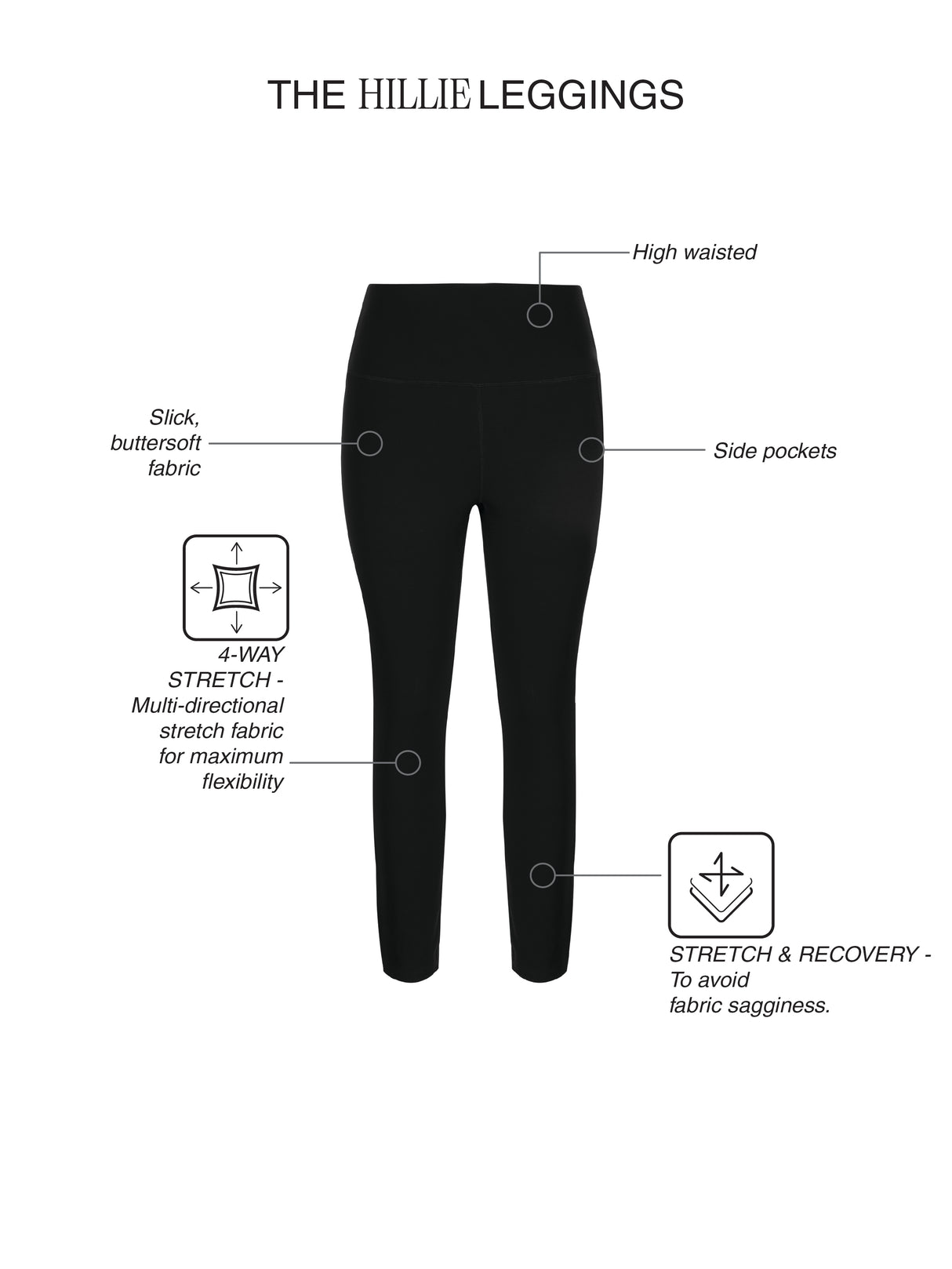 Fila Women Black Hillie Legging