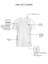 Fila Men White Picco Tee Knitted Tee Shirt