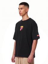 Fila Men Black Dinno Knitted Tee Shirt