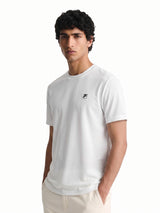 Fila Men White Picco Tee Knitted Tee Shirt