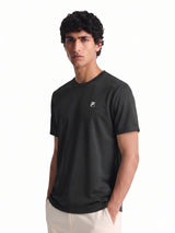 Fila Men Black Picco Tee Knitted Tee Shirt