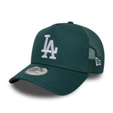 LA Dodgers MLB Dark Green 9FORTY A-Frame Trucker Cap