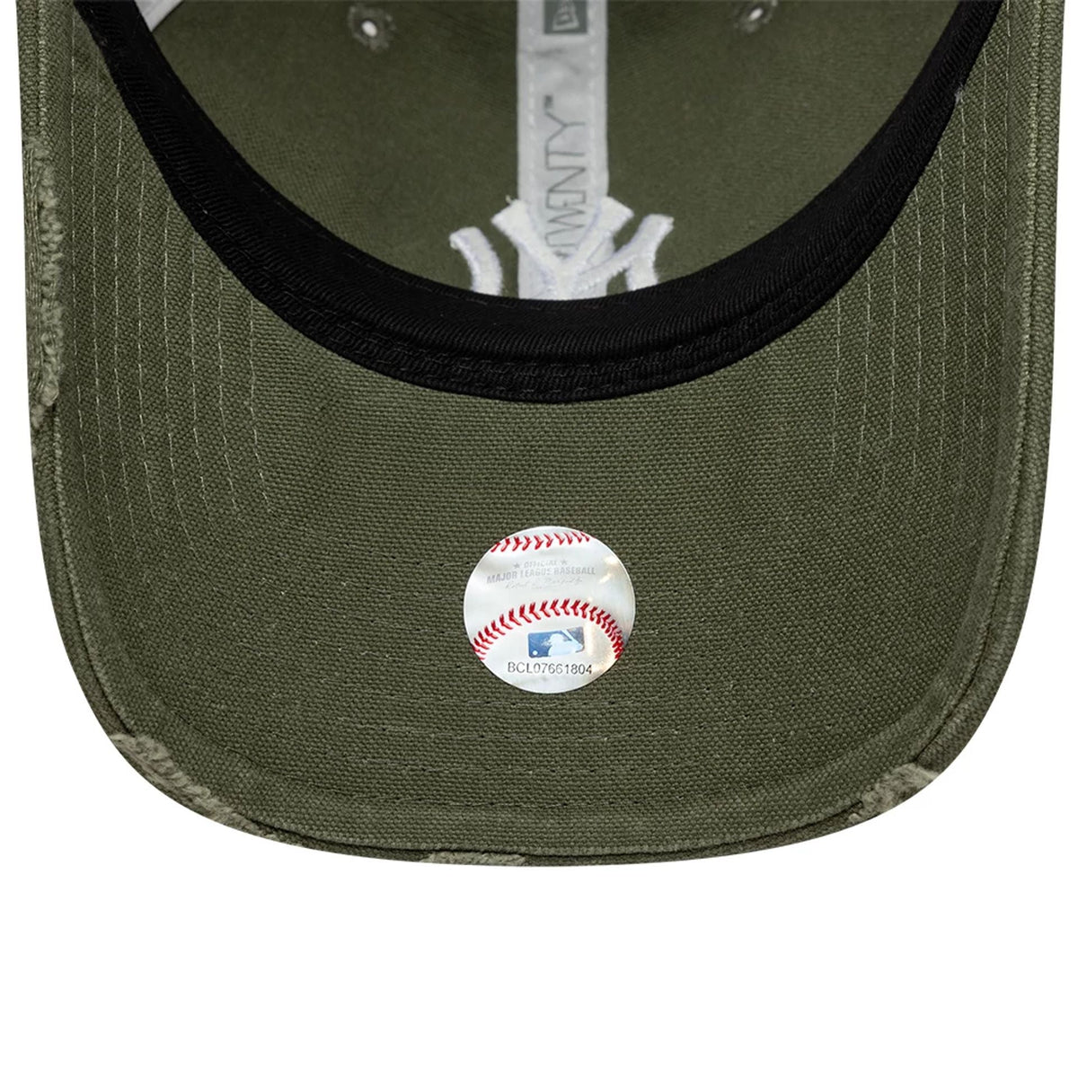 New York Yankees MLB Cotton Canvas Green 9TWENTY Trucker Adjustable Cap