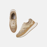 Mochi Men Beige Sports Walking Shoes