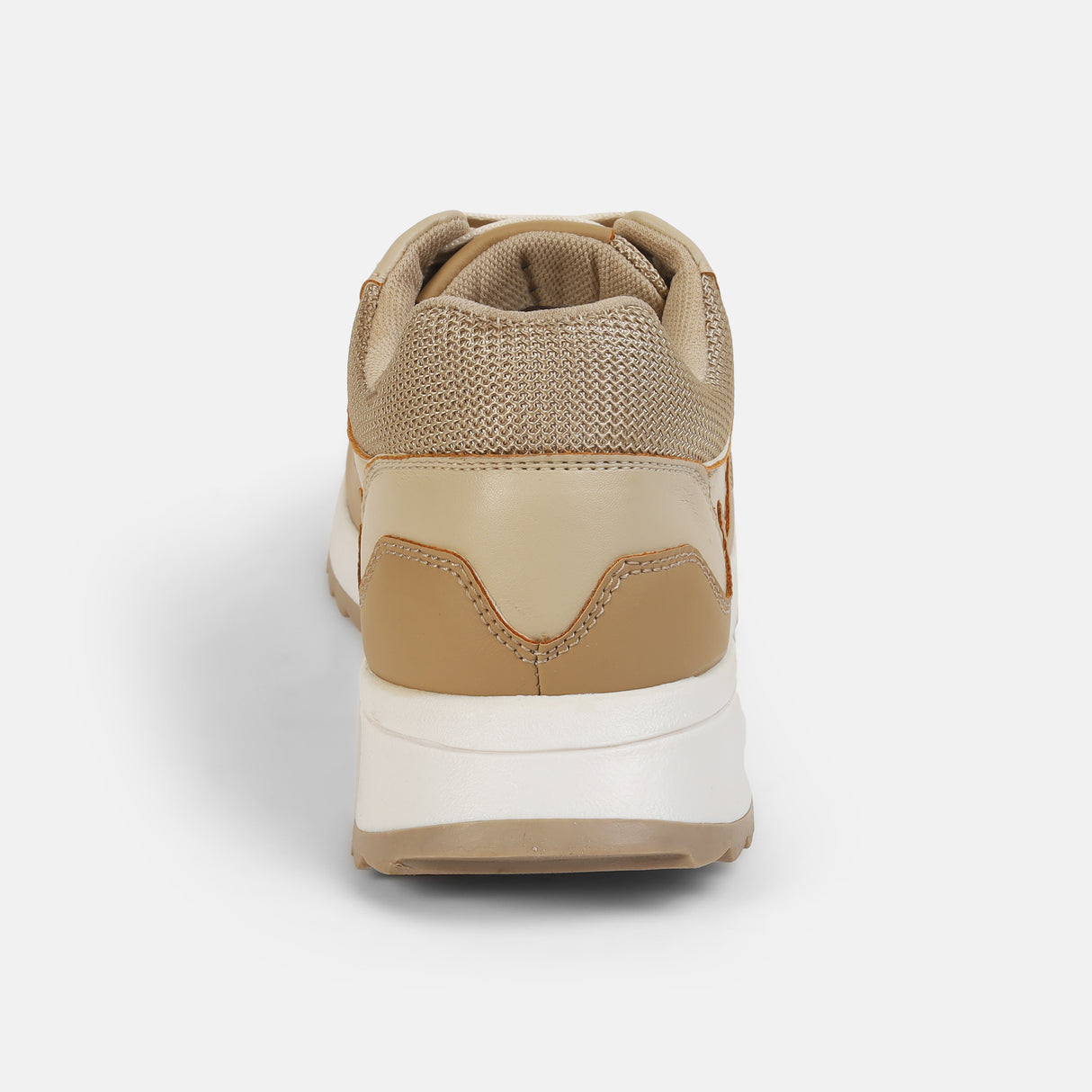 Mochi Men Beige Sports Walking Shoes
