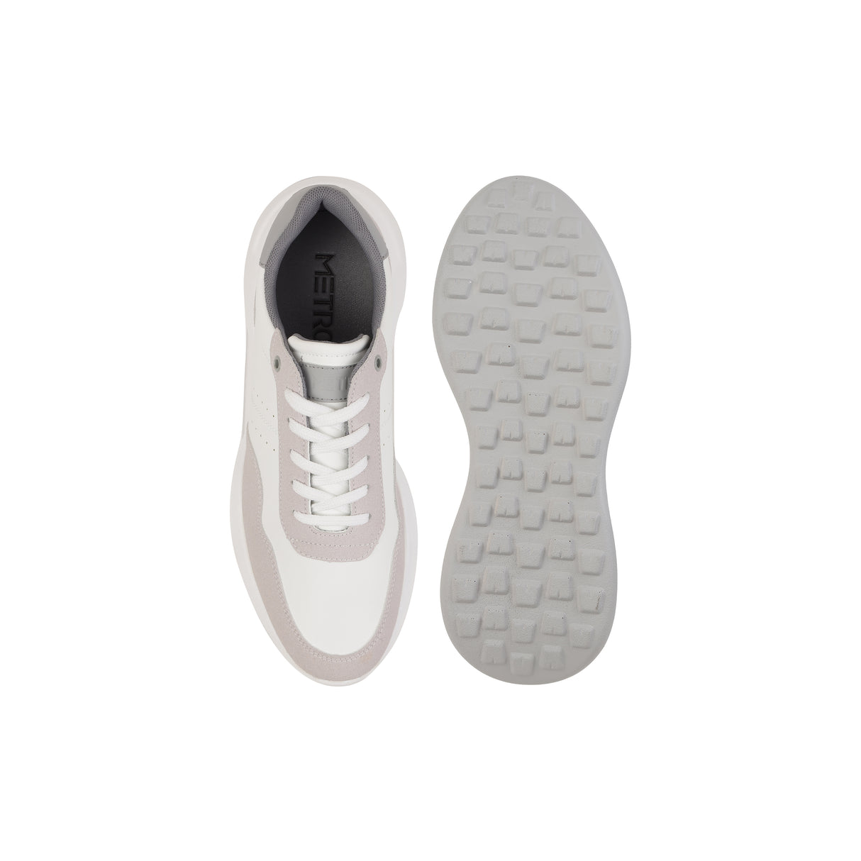 Metro Men White Casual Walking Shoes