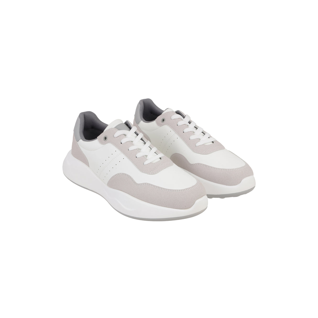 Metro Men White Casual Walking Shoes