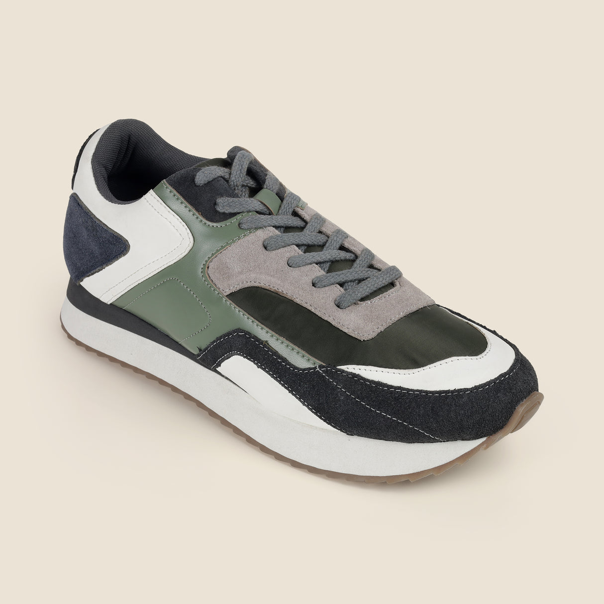 Metro Men Green Sports Walking Shoes