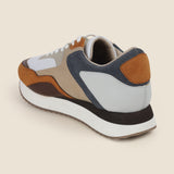 Metro Men Tan Sports Walking Shoes