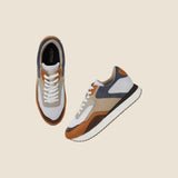 Metro Men Tan Sports Walking Shoes