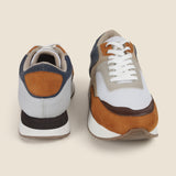 Metro Men Tan Sports Walking Shoes
