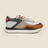 Metro Men Tan Sports Walking Shoes