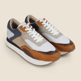 Metro Men Tan Sports Walking Shoes