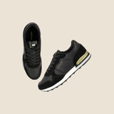 Metro Men Black Sports Walking Shoes