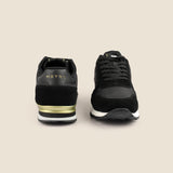 Metro Men Black Sports Walking Shoes