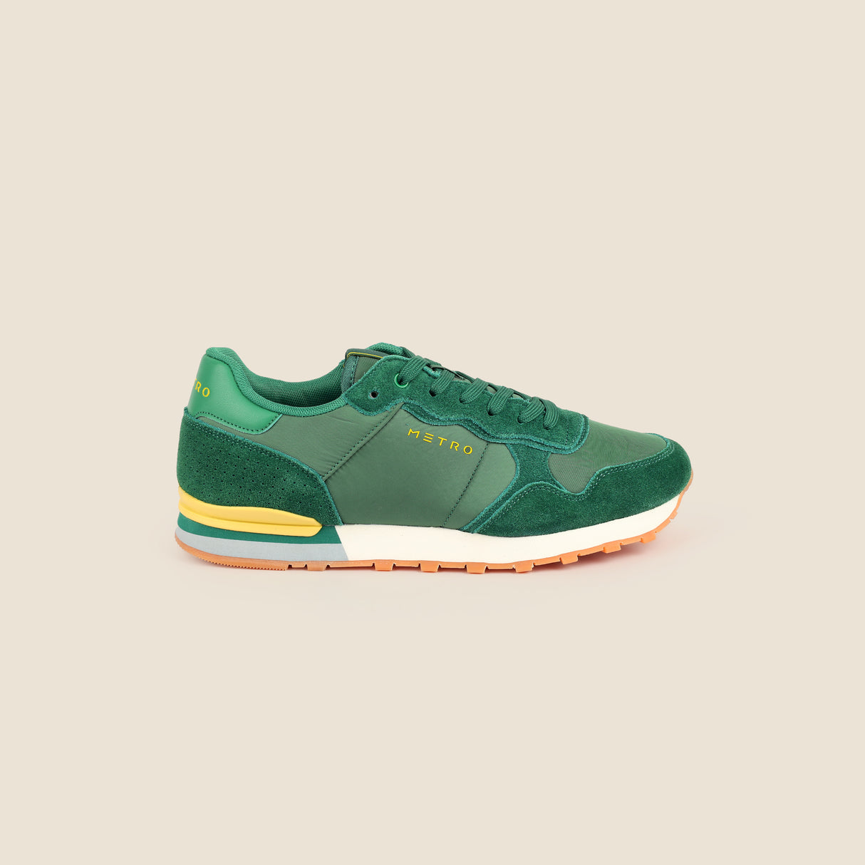 Metro Men Green Sports Walking Shoes