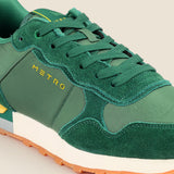 Metro Men Green Sports Walking Shoes