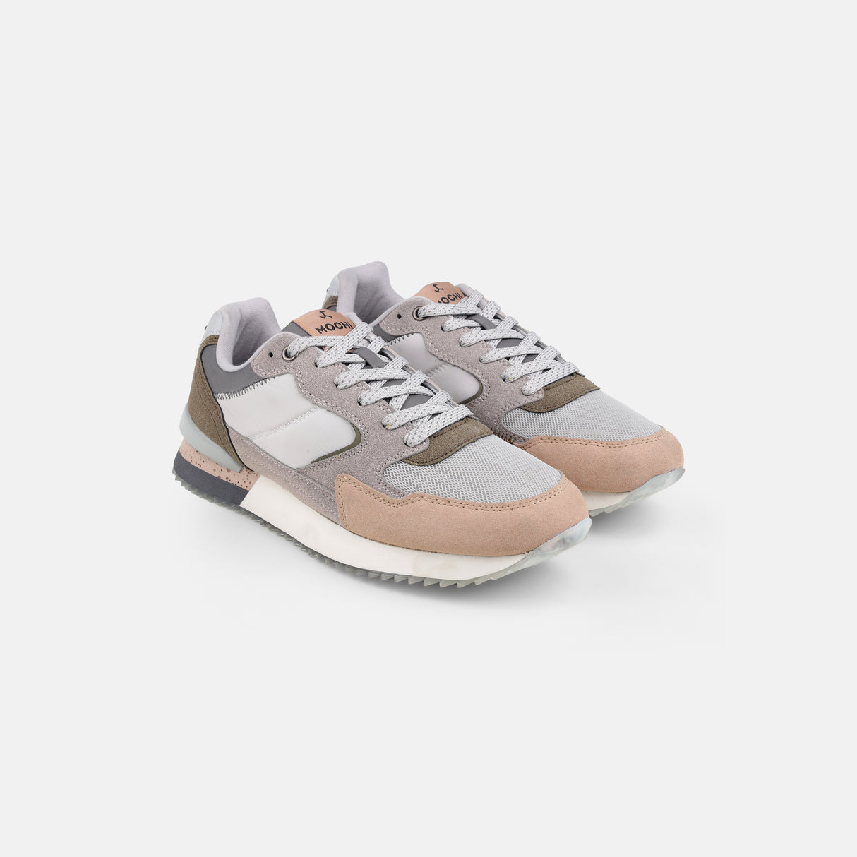Mochi Men Beige Sports Walking Shoes