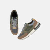 Mochi Men Green Sports Walking Shoes