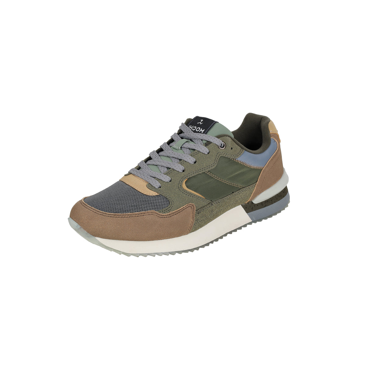 Mochi Men Green Sports Walking Shoes