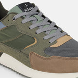 Mochi Men Green Sports Walking Shoes
