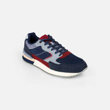 Mochi Men Blue Sports Walking Shoes