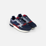 Mochi Men Blue Sports Walking Shoes