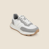 Metro Men Grey Sports Walking Shoes