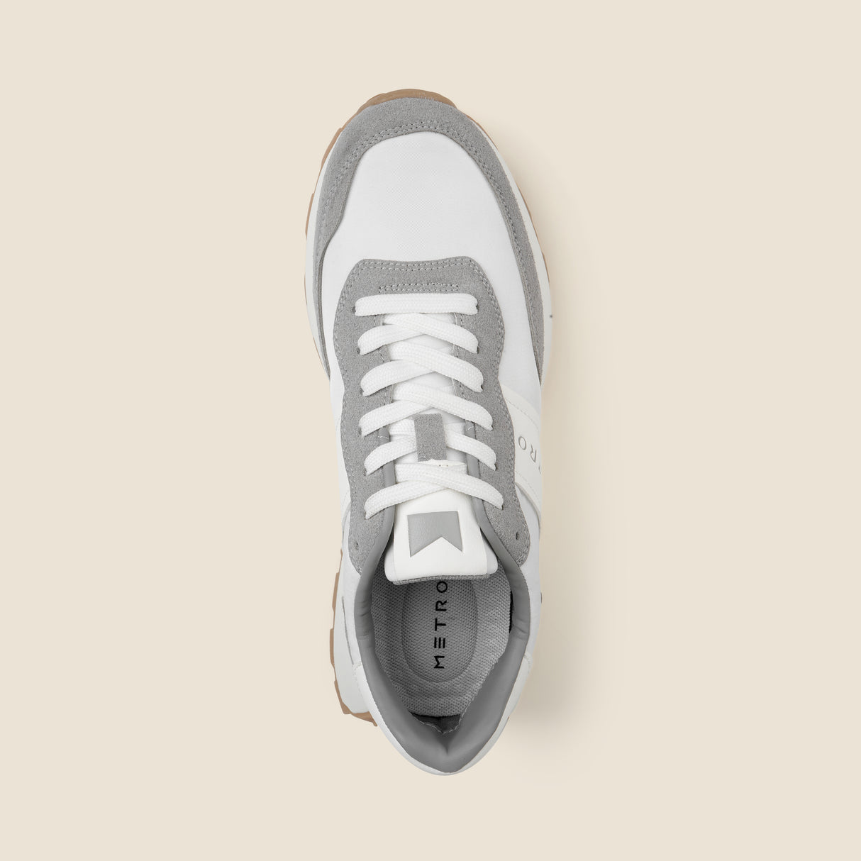 Metro Men Grey Sports Walking Shoes