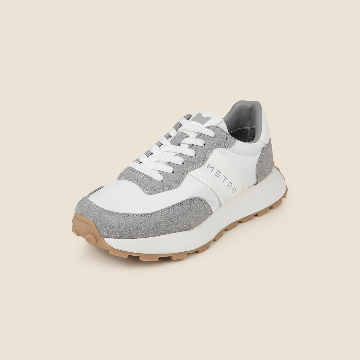 Metro Men Grey Sports Walking Shoes