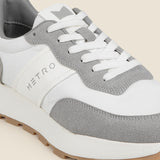 Metro Men Grey Sports Walking Shoes