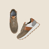 Metro Men Khaki Sports Walking Shoes