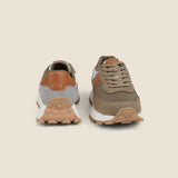Metro Men Khaki Sports Walking Shoes