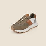Metro Men Khaki Sports Walking Shoes