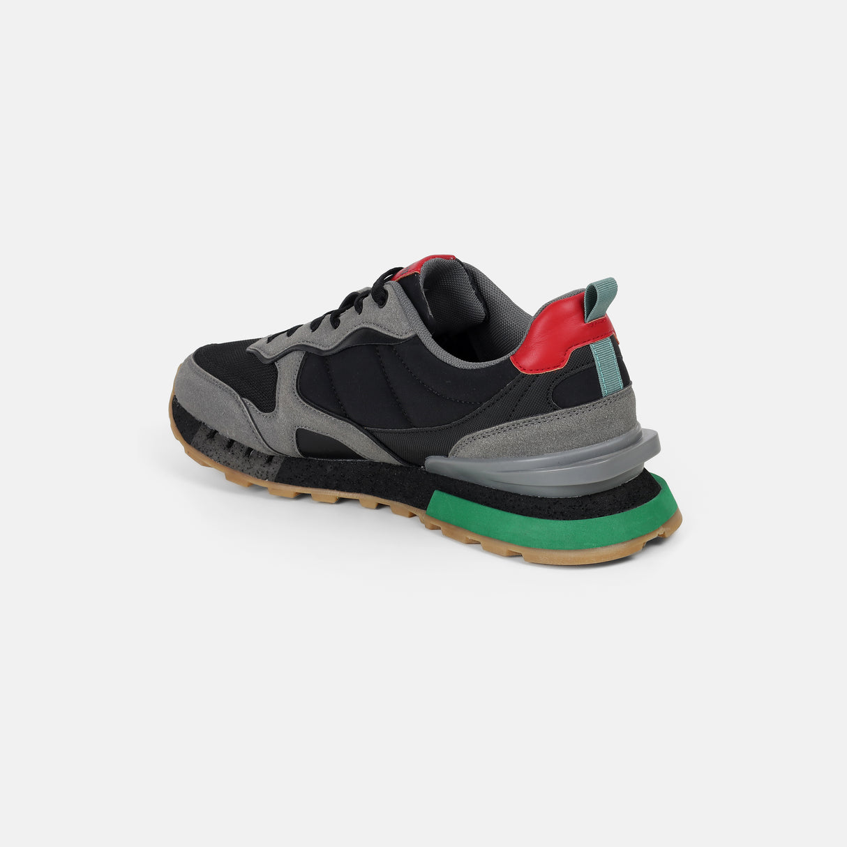 Mochi Men Black Sports Walking Shoes