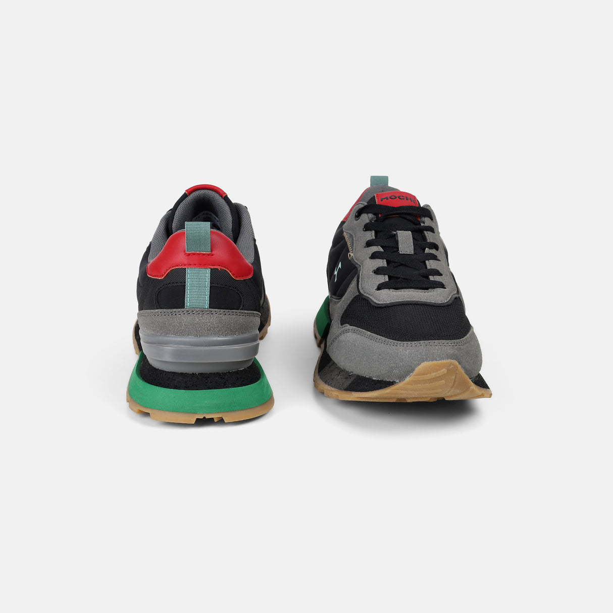 Mochi Men Black Sports Walking Shoes