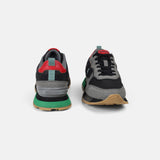 Mochi Men Black Sports Walking Shoes