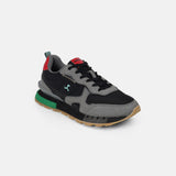 Mochi Men Black Sports Walking Shoes