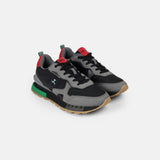 Mochi Men Black Sports Walking Shoes