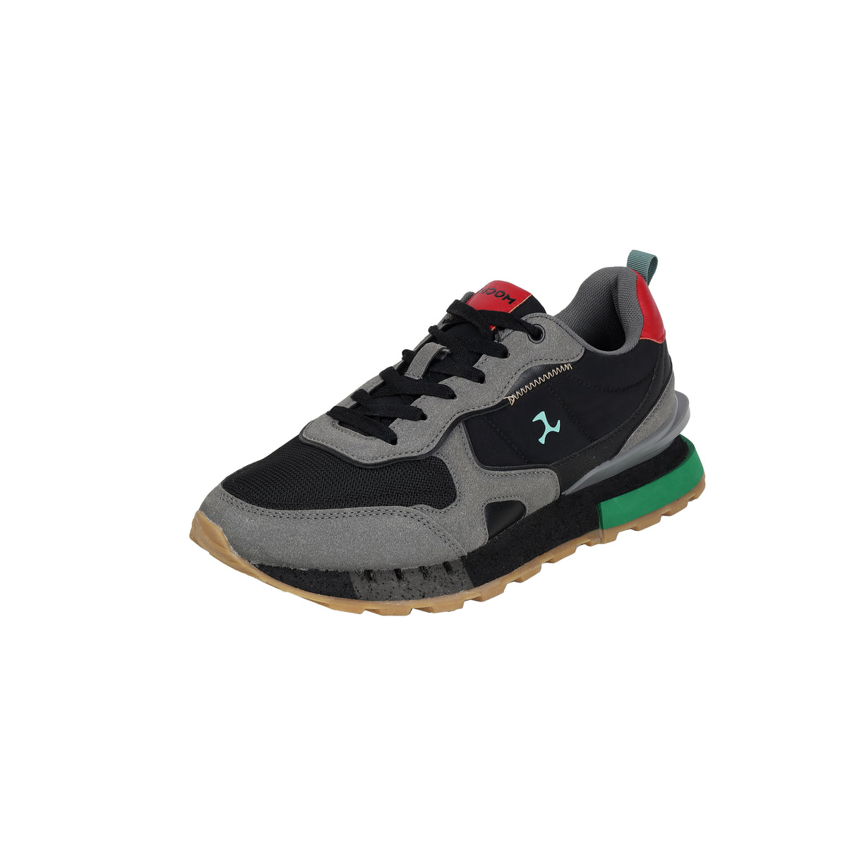 Mochi Men Black Sports Walking Shoes