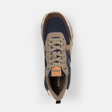Mochi Men Blue-navy Sports Walking Shoes