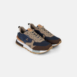 Mochi Men Blue-navy Sports Walking Shoes