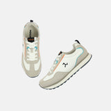 Mochi Men White Sports Walking Shoes