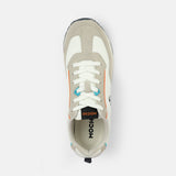 Mochi Men White Sports Walking Shoes
