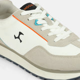 Mochi Men White Sports Walking Shoes