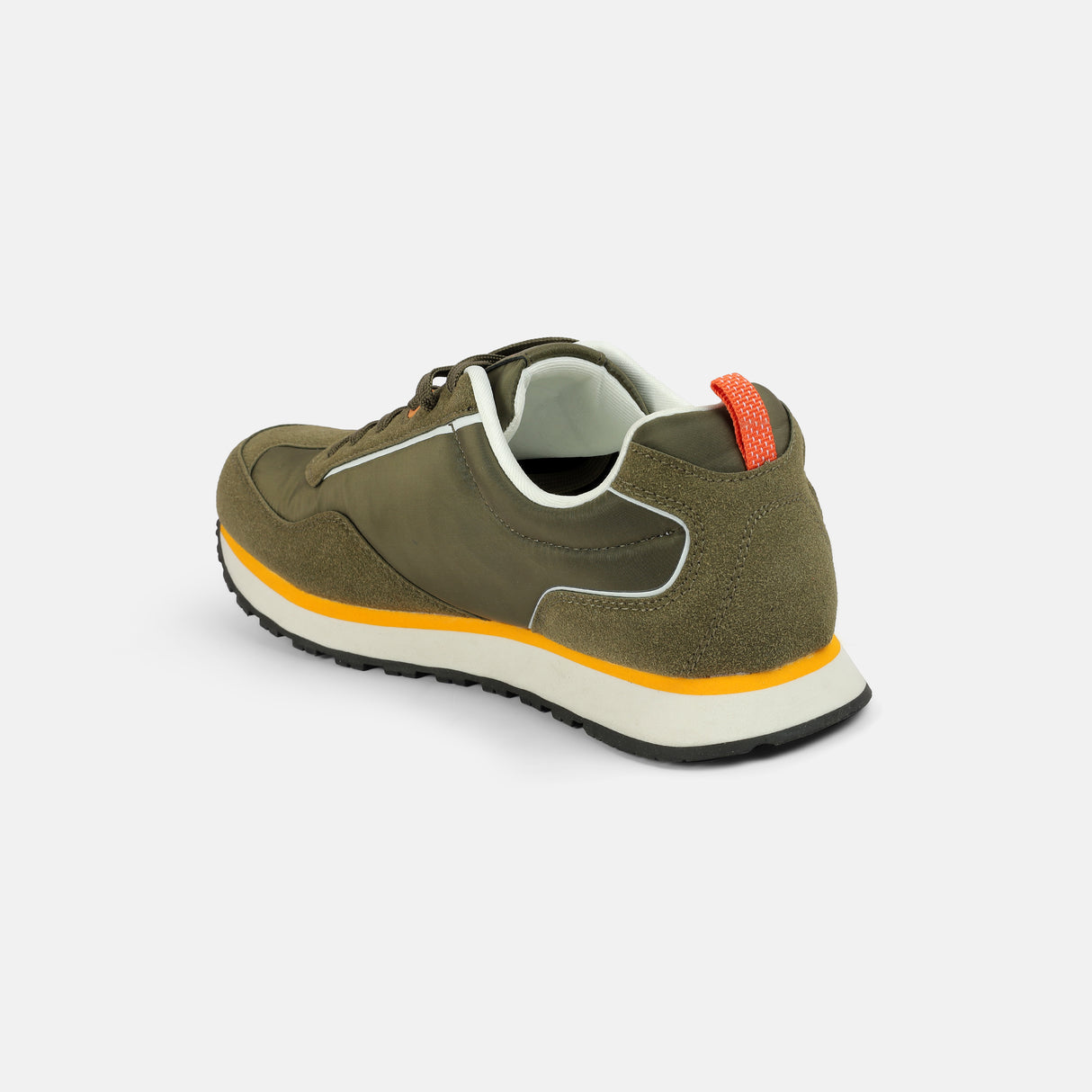 Mochi Men Olive Sports Walking Shoes