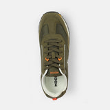 Mochi Men Olive Sports Walking Shoes